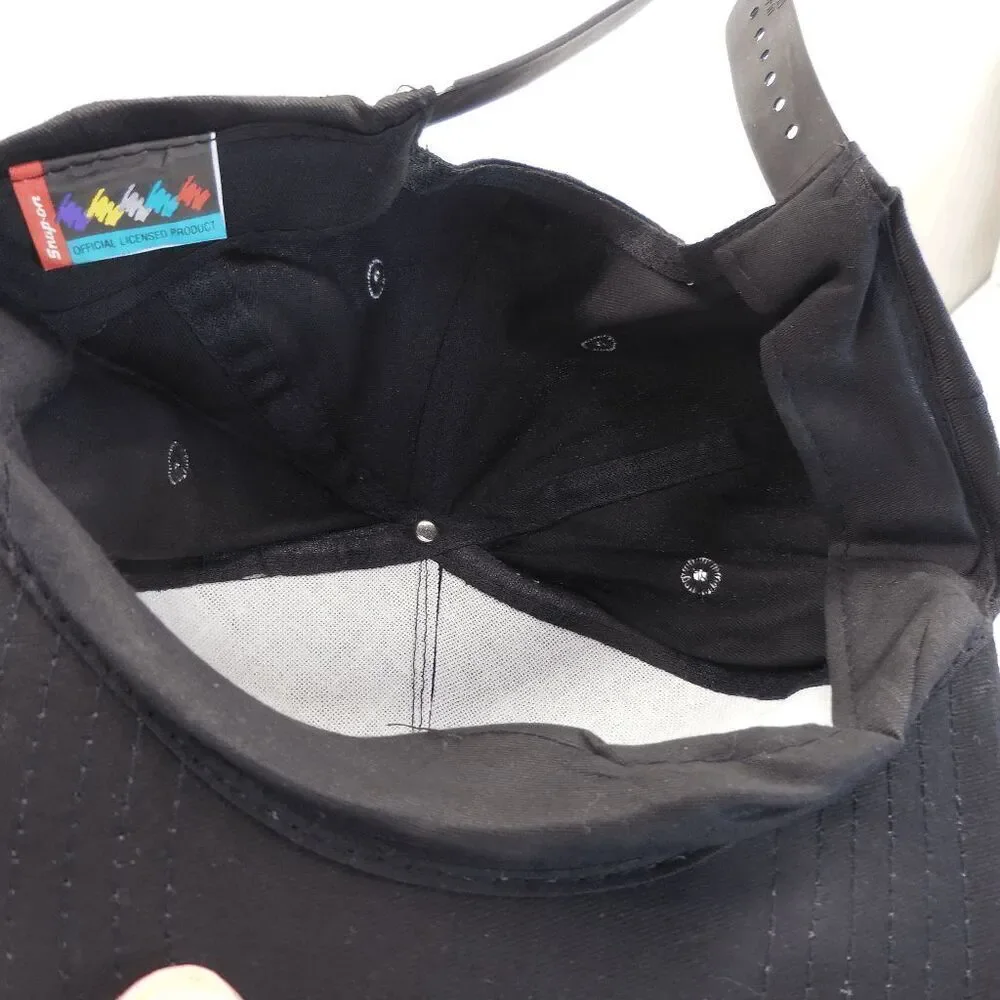 Vintage Snap-On Motorsports Snapback Hat Adjustable Rare Rope Black‎ Swingster
